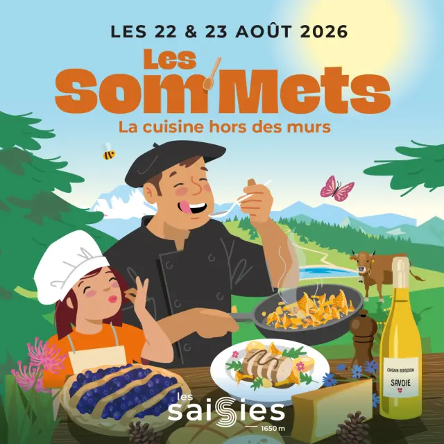 Les Som'Mets festival de cuisine les 22 et 23 août 2026 aux Saisies
