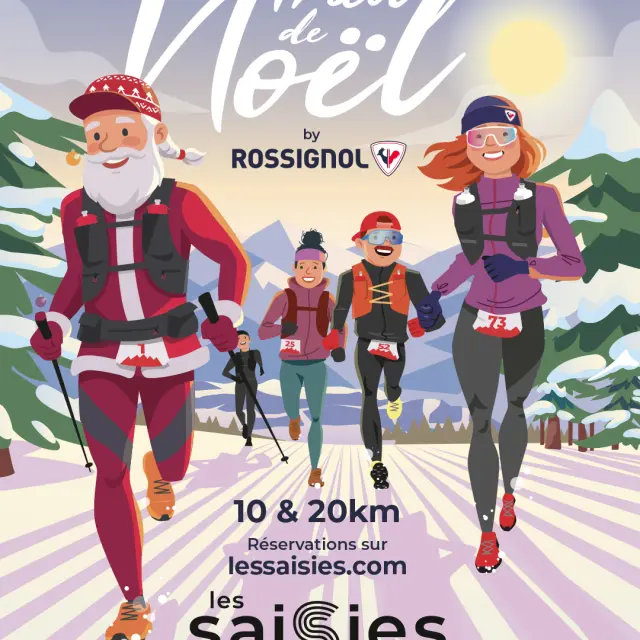Trail de Noël by Rossignol le dimanche 6 décembre 2026 aux Saisies : trail blanc dans la neige