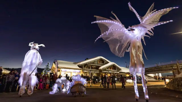 Fééries d'hiver fêtes de Noël et de fin d'année aux Saisies