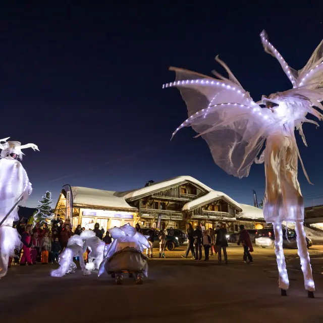 Fééries d'hiver fêtes de Noël et de fin d'année aux Saisies