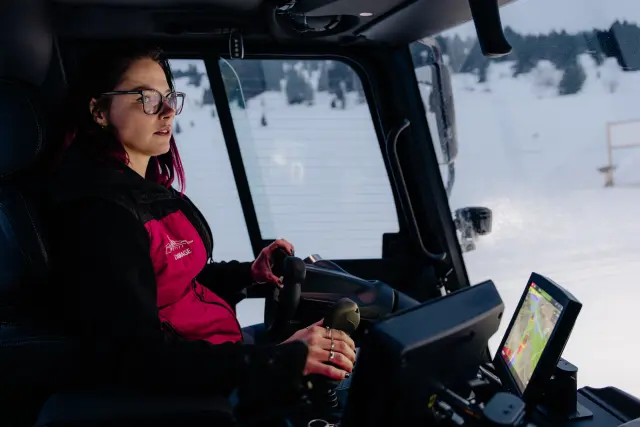 Challenge PistenBully aux Saisies : compétition de conducteurs de dameuses
