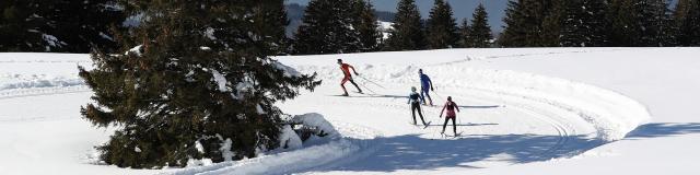 Prapoutel / Les 7 Laux : le domaine nordique de Beldina offre un magnifique panorama pour les amateurs de ski de fond