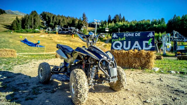 Quad électrique aux 7 Laux en été