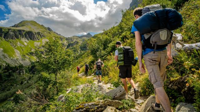 randonnée en montagne aux 7 Laux