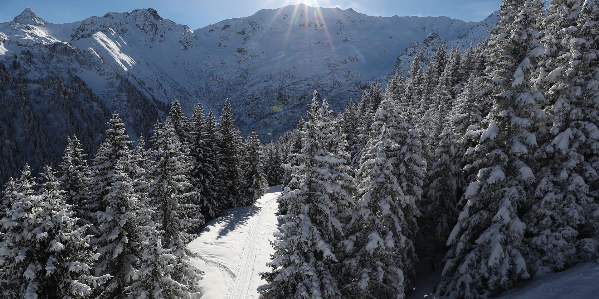 Piste Les 7 Laux en Hiver
