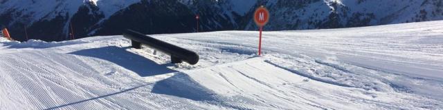 Snow park des 7 Laux en hiver