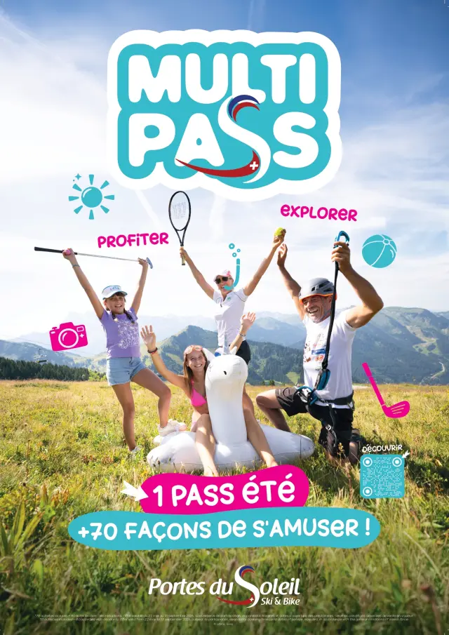 Affiche Multi Pass - Portes du Soleil