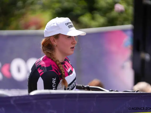 FRANCE, LES GETS 22 aout :  durant les UCI Downhill World Cup | Finals elite et U23 aux Gets le 22 aout 2026, France. (Photo by Mateo Sgambato/Agence Zoom)