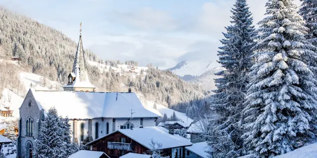 2022 02 22 Neige Village Eglise Lesgets Cplaurabureau 8325 Ld