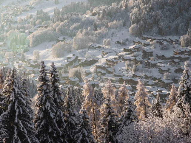 2022 12 20 Lesgets Paysage Vue Village Neige Fraiche 86 Cpcorentincroisonnier Ld