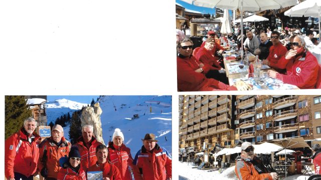 Janvier 2017 Jean Paul Vaudaine Edmond Et Quelques Anciens Moniteurs Qui Ont Participe A Lecriture Du Livre Retracant Les 50 Ans De Lesf Etroitement Lie A La Creation De La Station