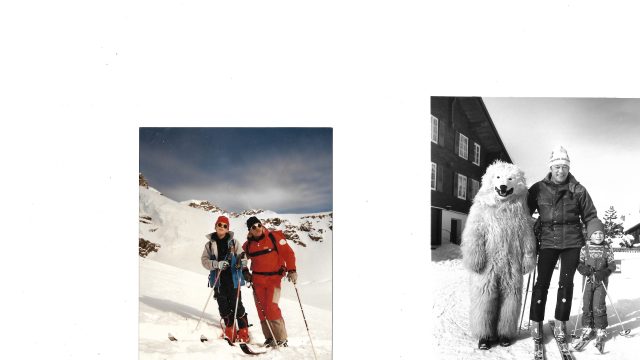 Mai 1989 Avec Son Fils Jean Fred Au Jungfrau