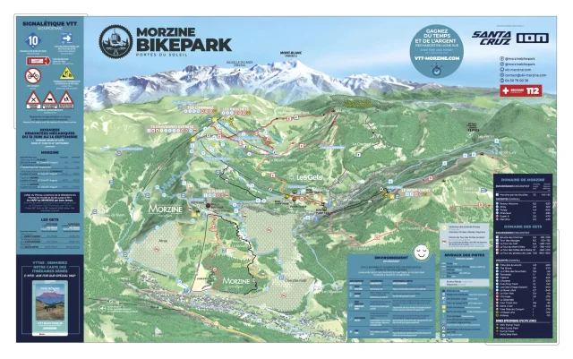 Map Bike Park Morzine
