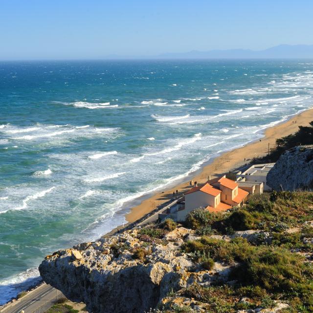 Leucate Plage depuis falaise