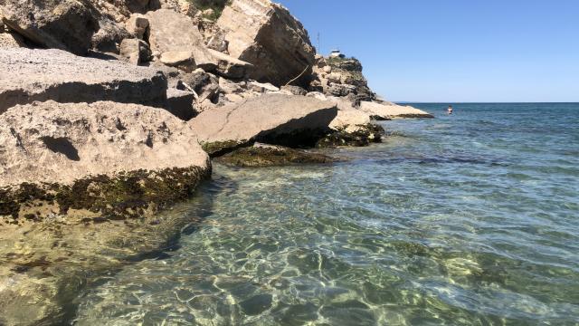 Plage Leucate Crique Falaise Plagette