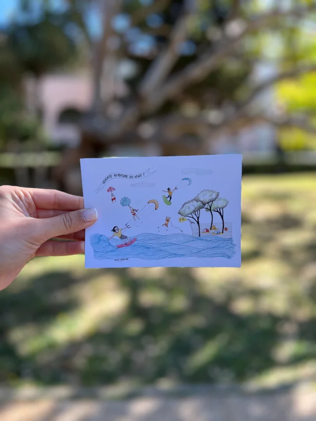 Carte Postale Cora Longo Vent
