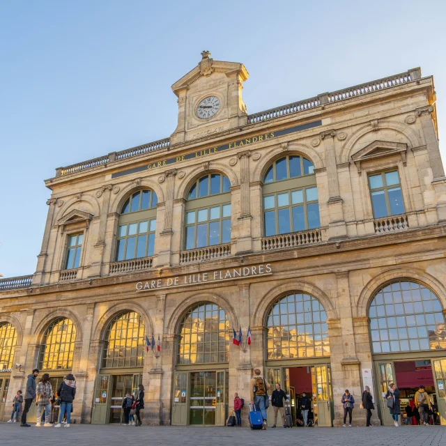 Facade of Lille Flandre railway station