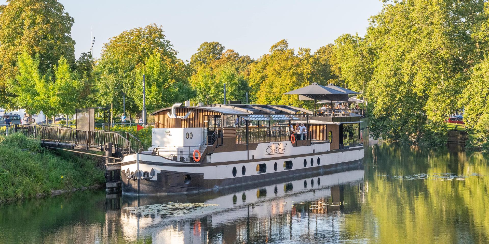 Péniche-Restaurant Aristote sur la Deûle