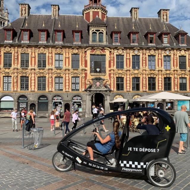 Taxi-bike tour of Old Lille