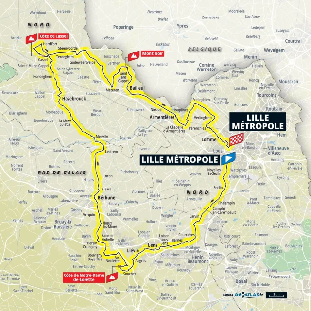 Tour De France 25 Etappe1 A.s.o. Kaart