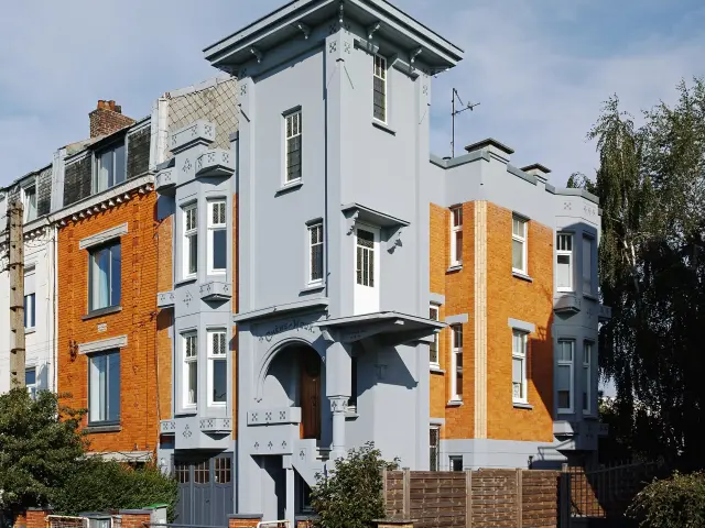 Villa Chene Houx , façade art déco à Marcq en Baroeul