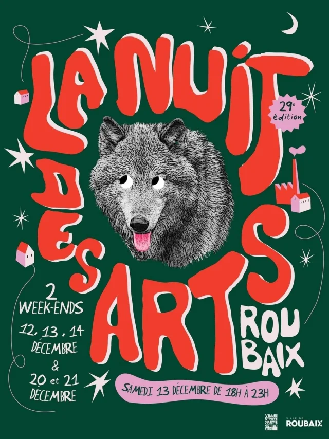 Affiche Nuit Des Arts Dec 2025