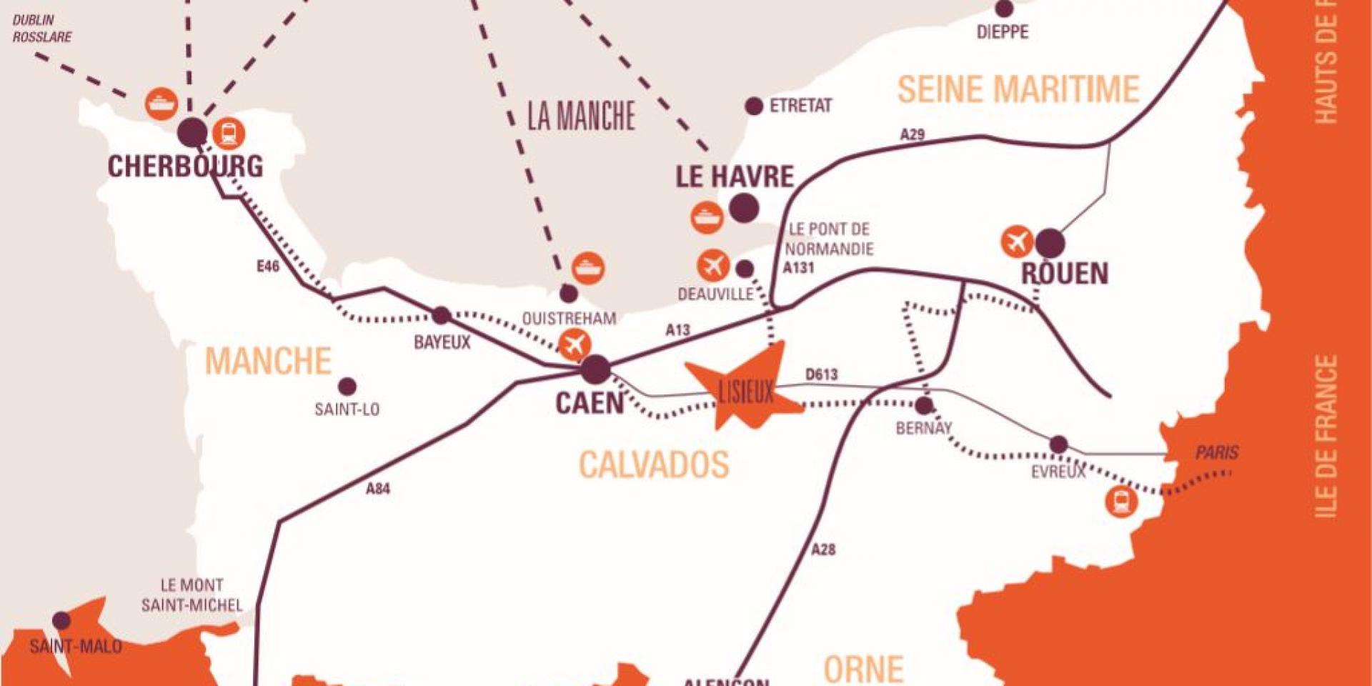 Comment venir Authentic Normandy Office de Tourisme Lisieux Normandie