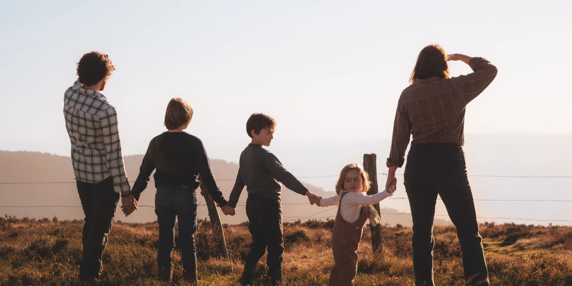Couché de soleil en famille dans le Livradois-Forez - Auvergne