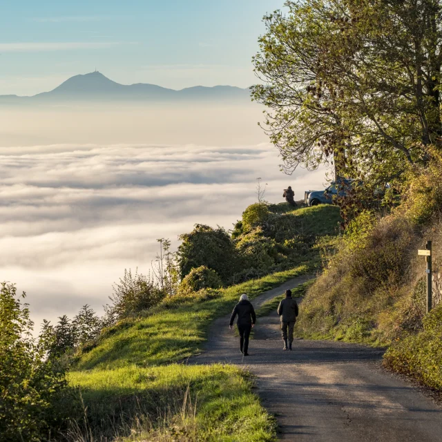 Balade avec vue sur la chaîne des puys