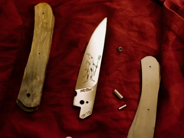 Montage d'un couteau - Bobine