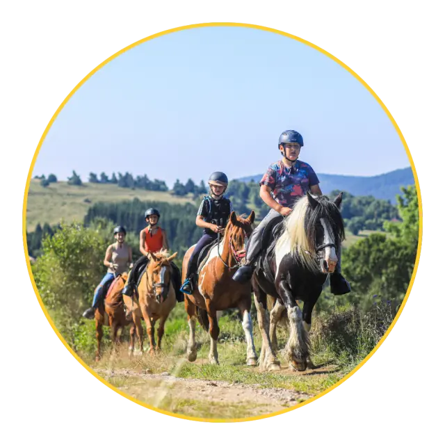 Balade à cheval en Auvergne