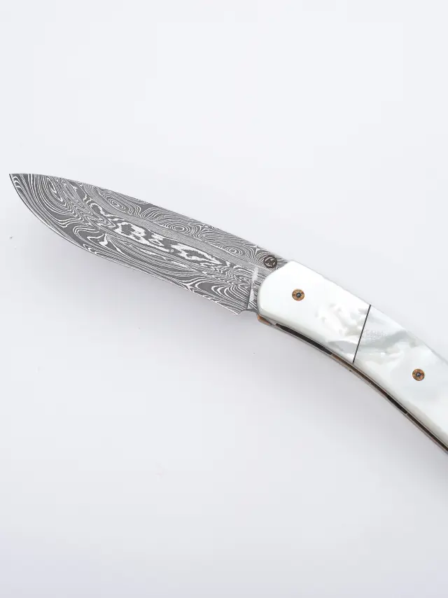 couteau réalisé lors du festival Coutellia à Thiers en Livradois-Forez, Auvergne