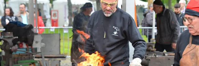 Festival Coutellia 2024 - village, animations, visiteurs en Livradois-Forez, Auvergne