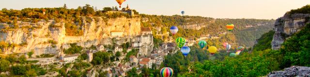 Montgolfiades à Rocamadour