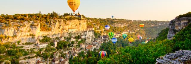 Montgolfiades à Rocamadour