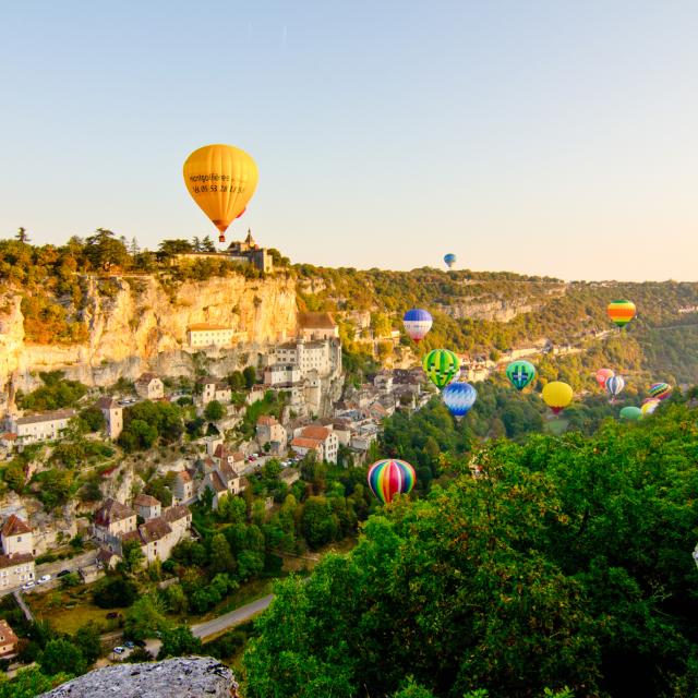 Montgolfiades à Rocamadour