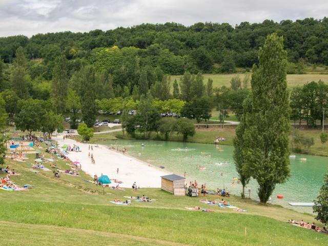 Plan d'eau à Montcuq