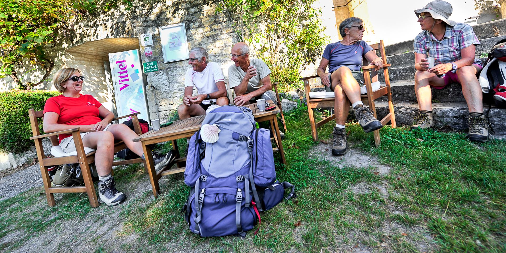 Halte sur le chemin de St Jacques, gîte d'étape Le Nid des Anges, Lascabanes