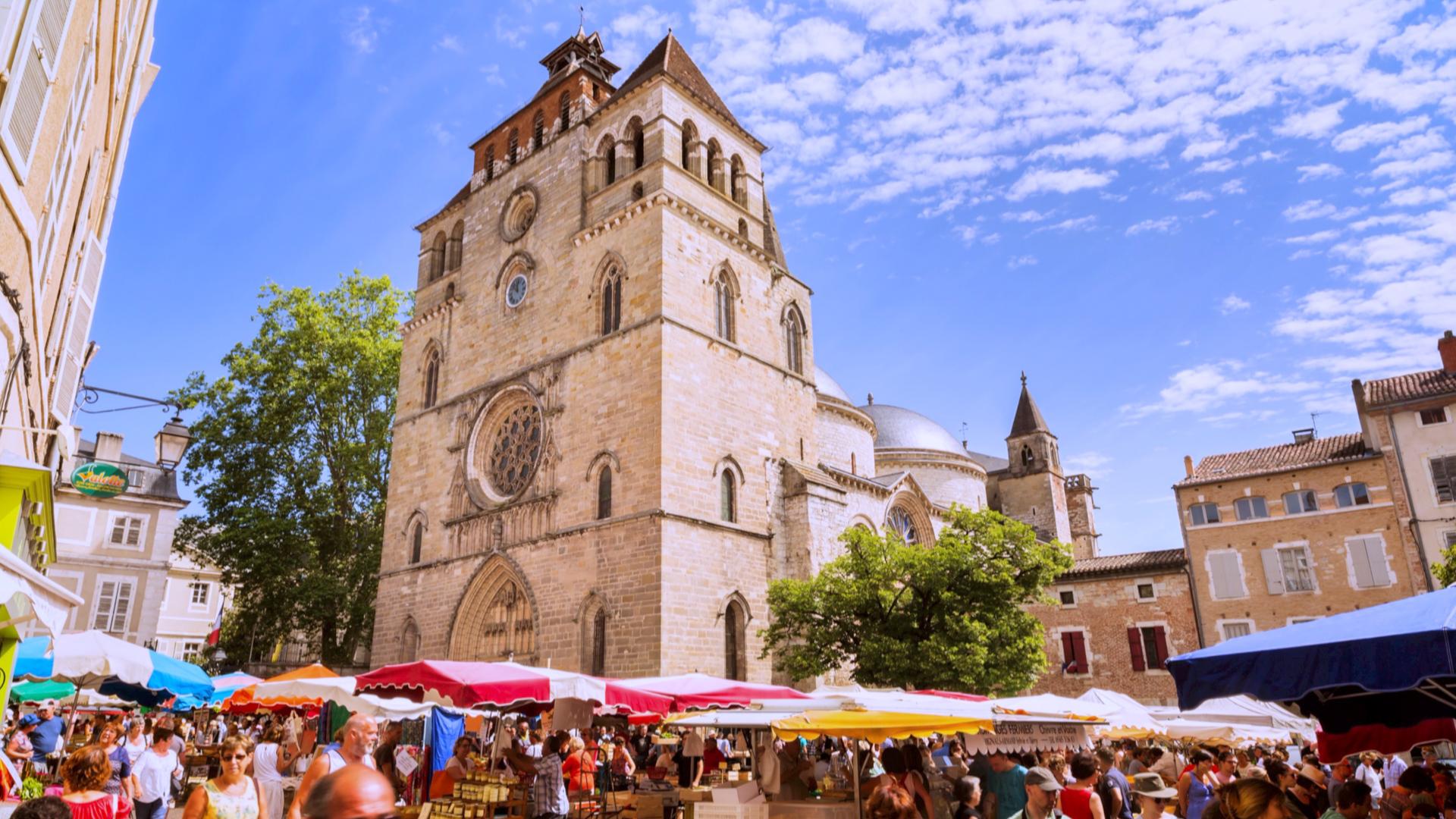 Marché coloré de Cahors