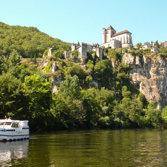 Navigation à Saint-Cirq-Lapopie
