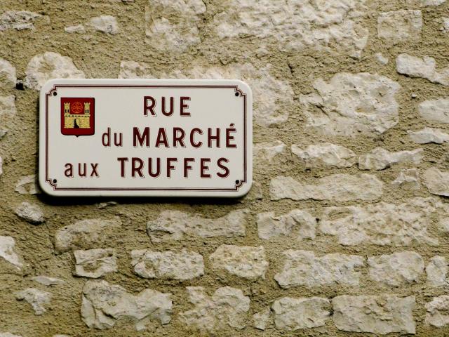 Panneau de la Rue du Marché aux Truffes