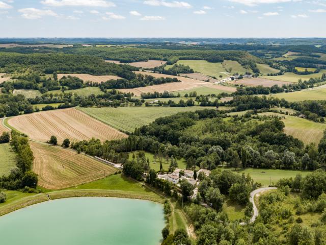 Plan d'eau à Montcuq