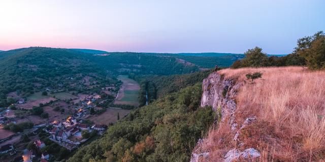 Point de vue sur Espagnac, vallée du Célé