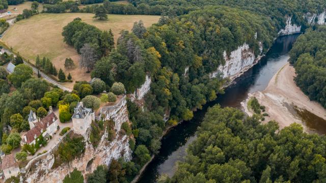 Confluence entre l'Ouysse et la Dordogne