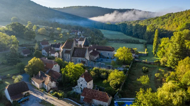 Vue aérienne d'Espagnac-Sainte-Eulalie | Lot Tourisme - C. Novello