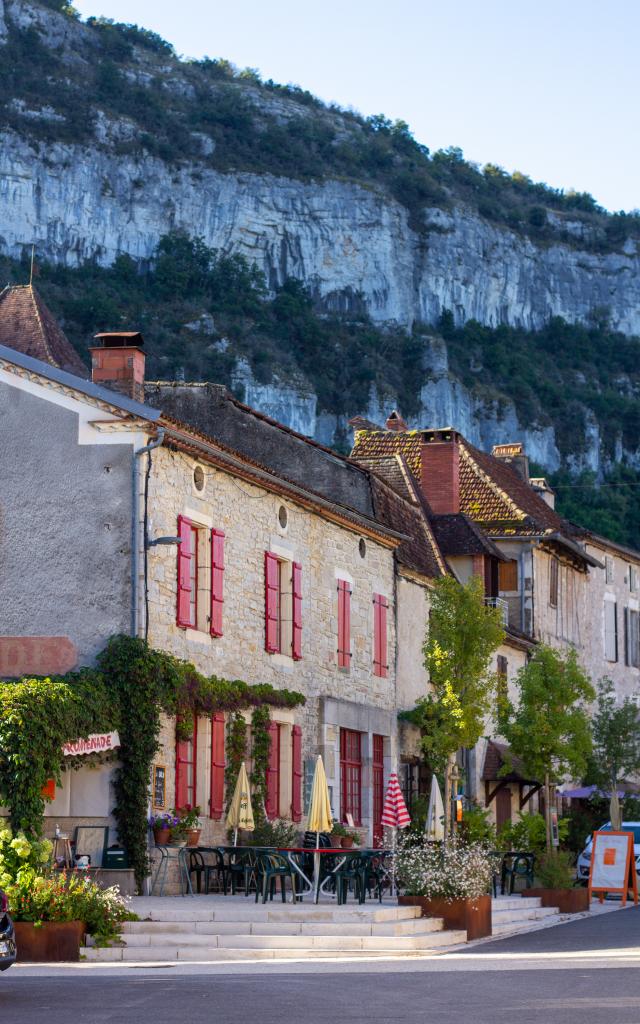 Jolies façades à Marcilhac-sur-Célé