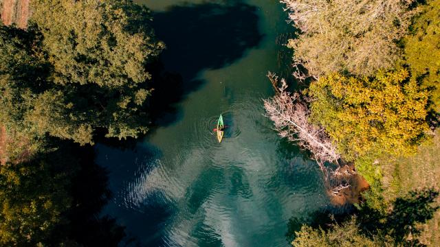 Canoë sur le Célé