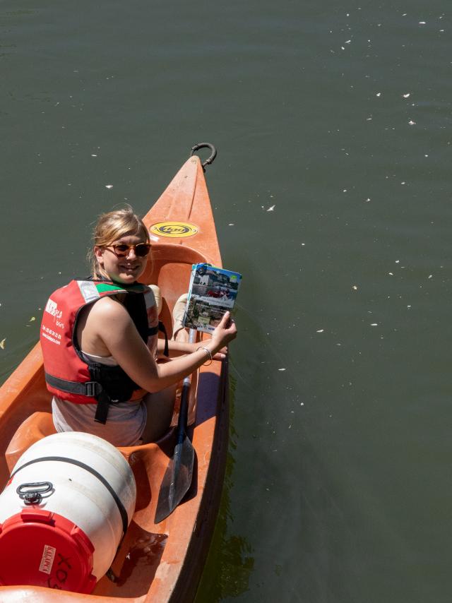 Géocaching en canoë en Vallée du Célé