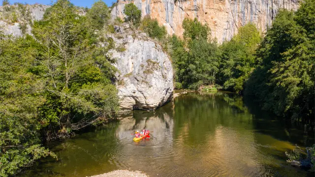 Canoë sur le Célé