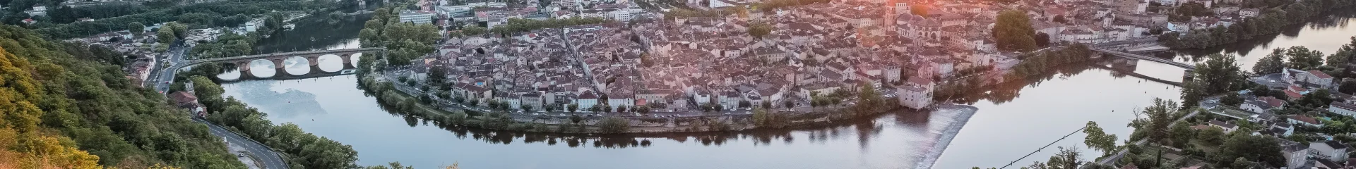 Coucher de soleil sur Cahors